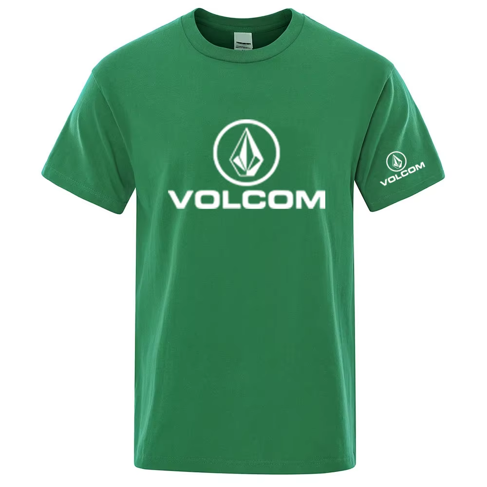 VOLCOM 2026 Nouveau T-shirt de sport pour homme à manches courtes, séchage rapide, design classique,