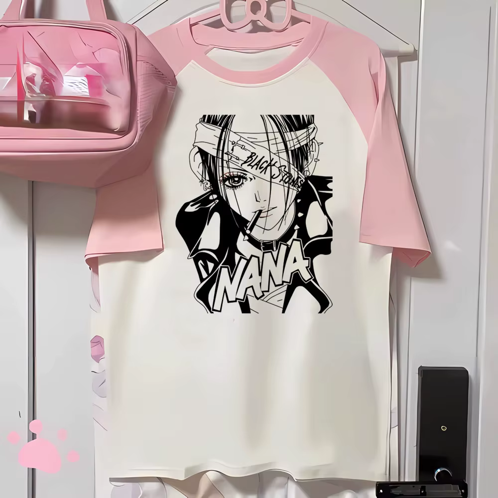 Nana t-shirt femmes t-shirts à la mode femme bande dessinée streetwear vêtements de créateur