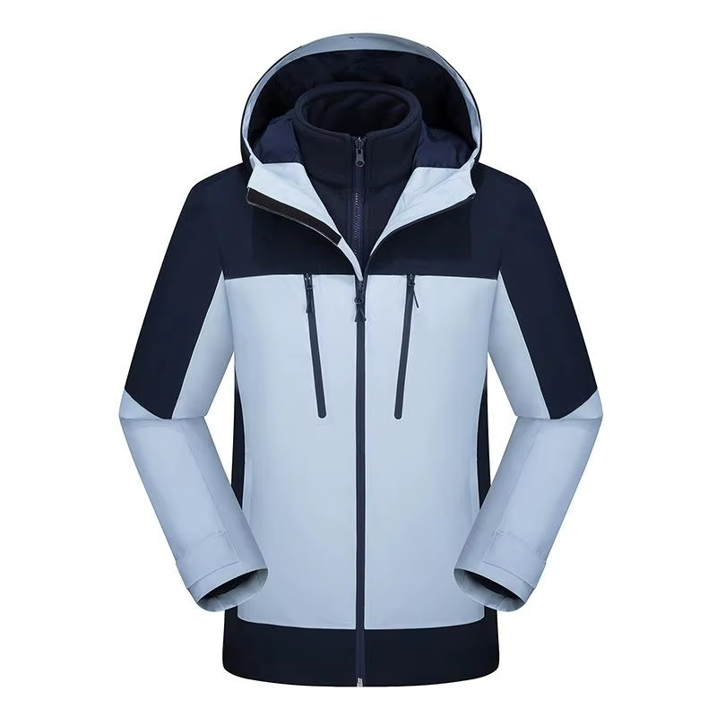 Sweat à capuche 3 en 1 pour hommes et femmes, imperméable, coupe-vent, chaud, vêtements d'alpinisme,