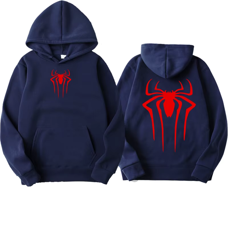 Sweat à capuche araignée imprimé pour hommes, pull décontracté, sweat-shirt pour hommes, haut araign