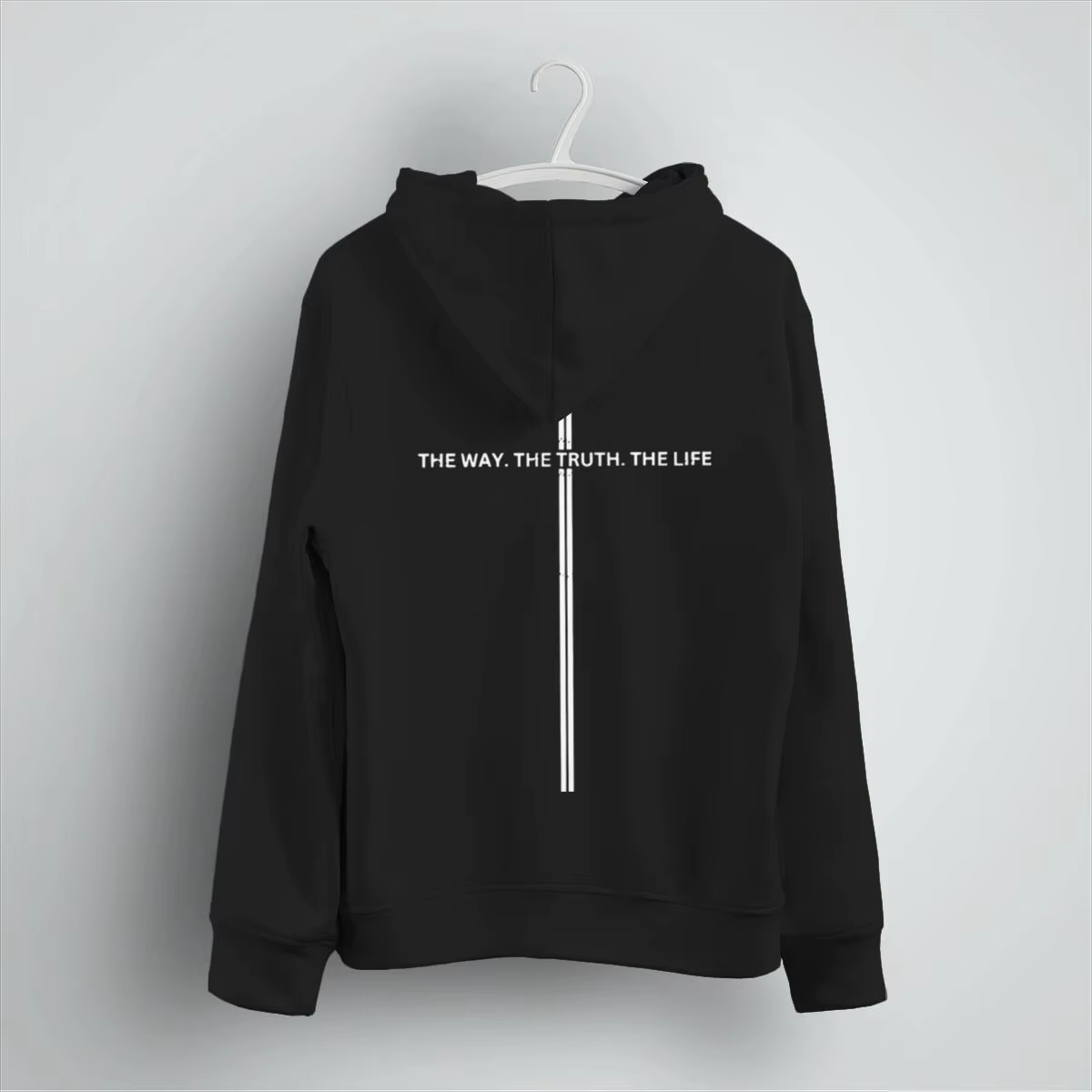 Sweat à capuche unisexe pour hommes et femmes, style lumineux, avec la phrase « Le Chemin, la Vérité