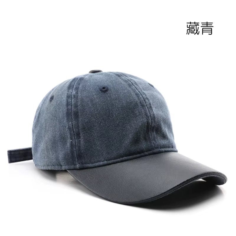 Casquette de Baseball en cuir Pu avec Logo personnalisé, chapeaux de camionneur pour hommes et femme