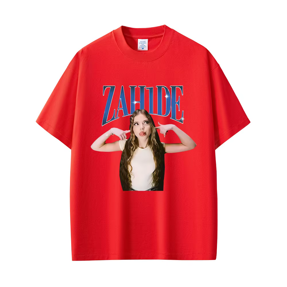 Chanteur Zahide imprimé graphique T-shirts hommes femmes mode décontracté coton à manches courtes T-