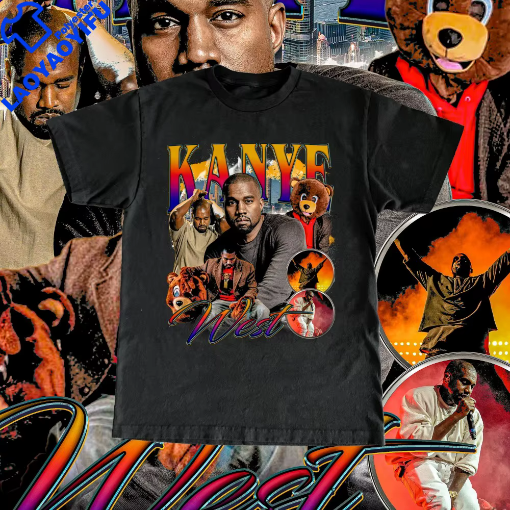 T-shirt unisexe Playera Kanye West Album, chemises graphiques, chanteur Rared, Yeezy Merch, populair