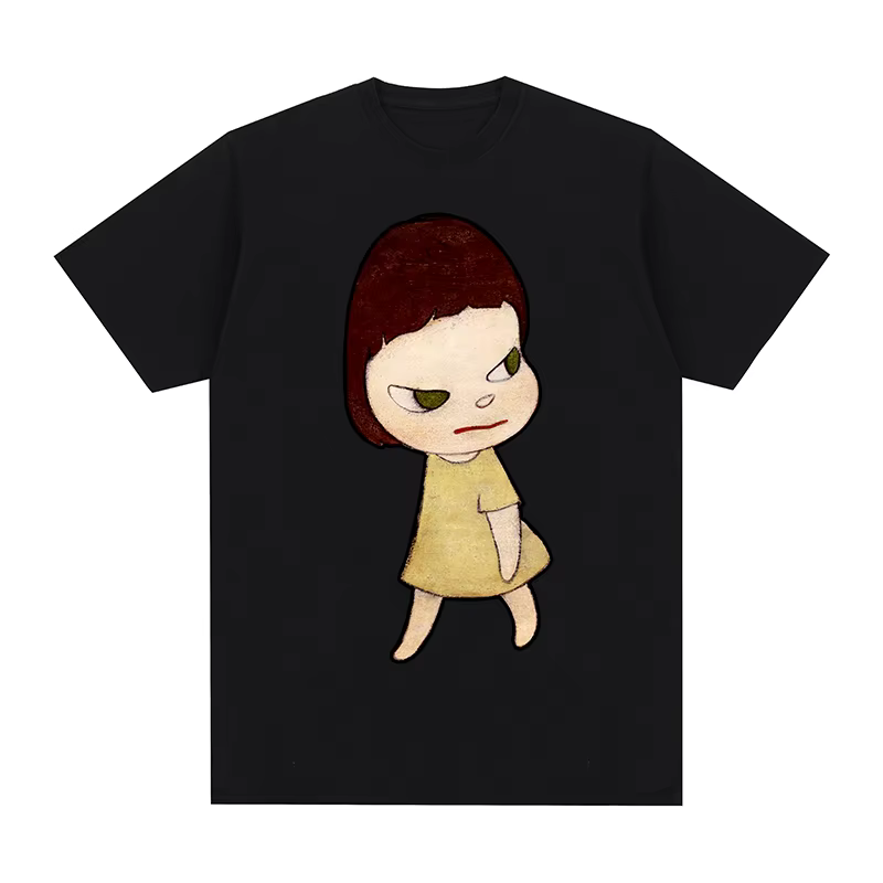 Yoshitomo Nara T-shirt Vintage mignon en coton pour hommes et femmes, design japonais, cadeaux amusa