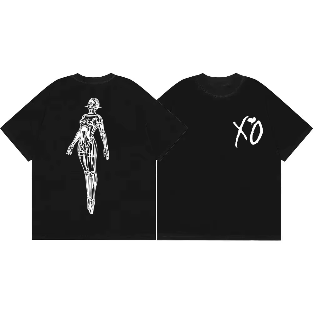 T-shirt The Weeknd Merch pour hommes et femmes, vêtements à la mode Hip Hop, T-shirts à manches cour