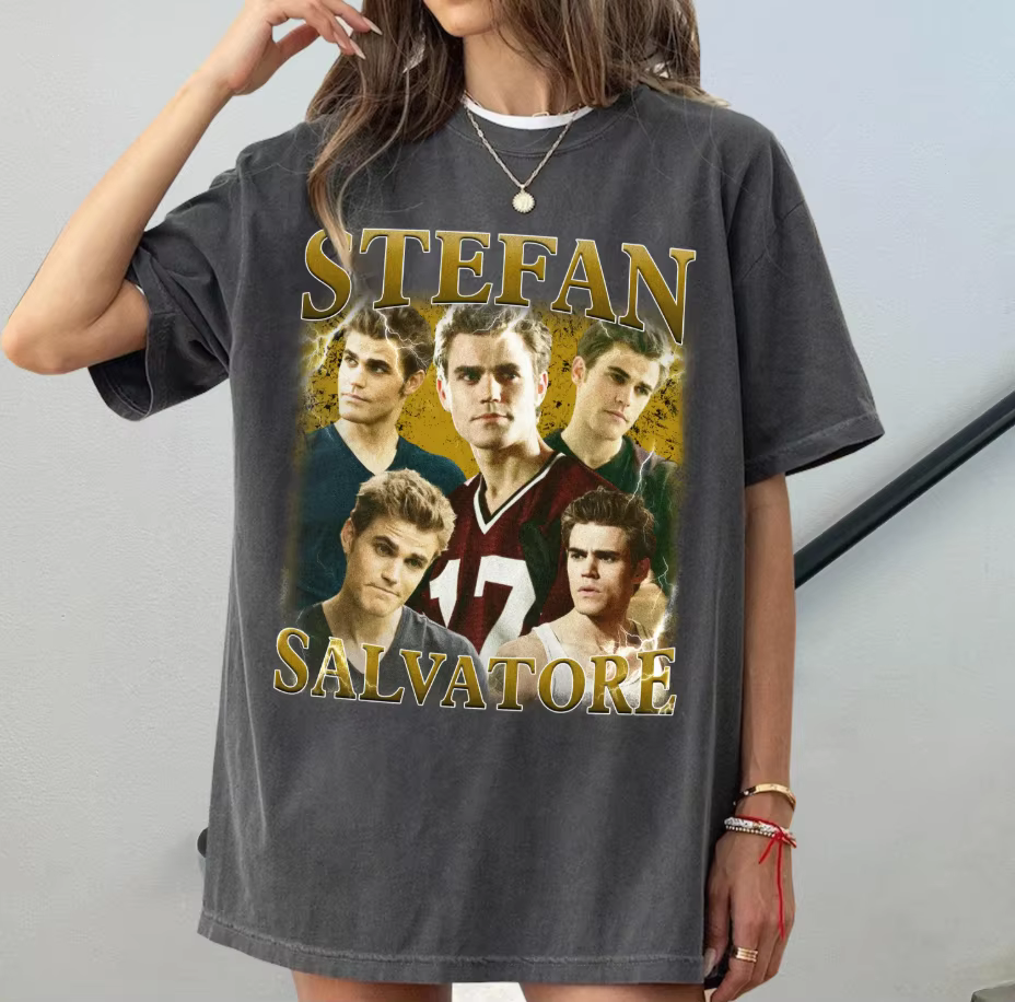 Stefan Salvatore motif imprimé T-shirt femmes et hommes haut nostalgique printemps/été ample confort