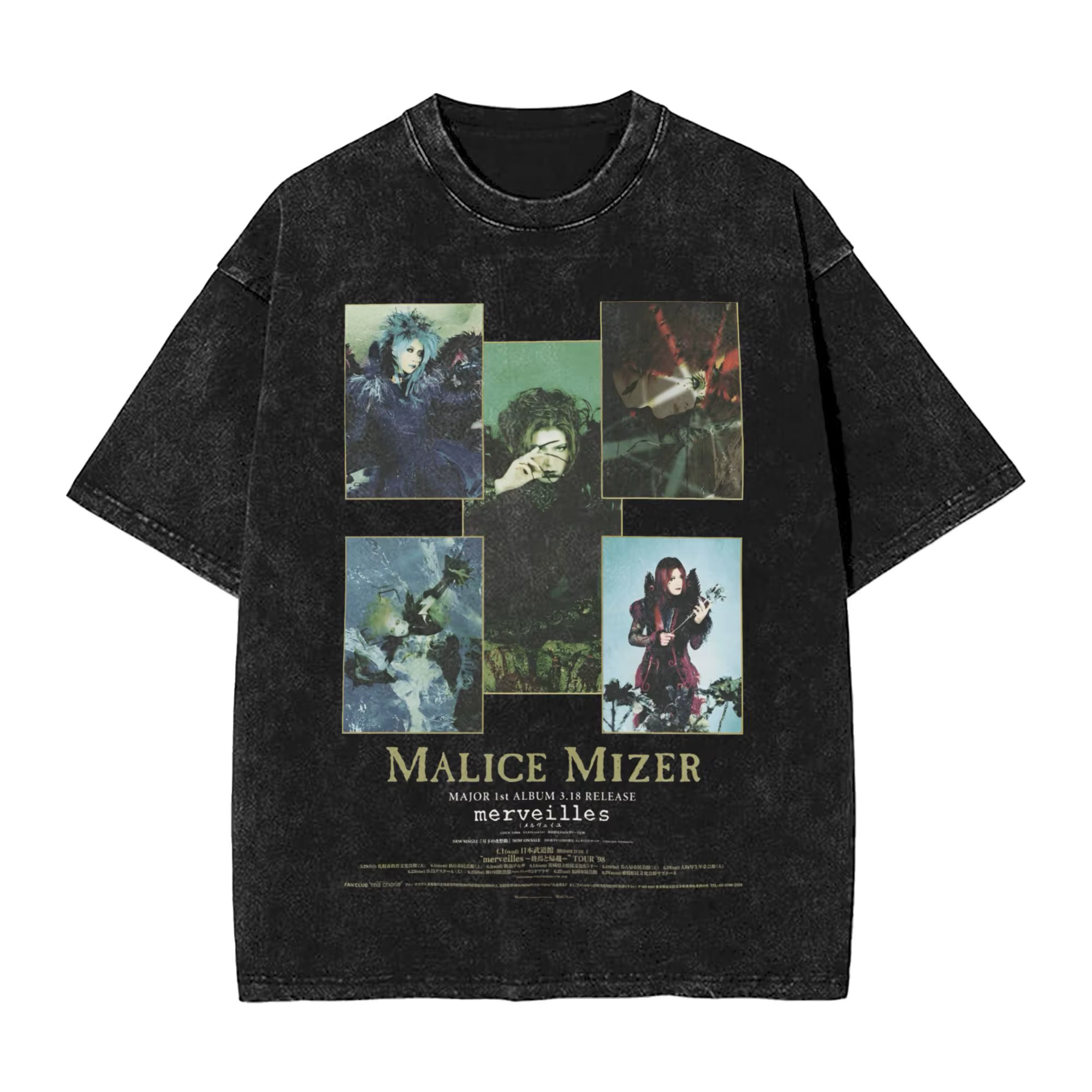 Malice Mizer T-Shirt groupe de Rock Hip Hop T-Shirts à manches courtes Y2K classique T-Shirt plage d