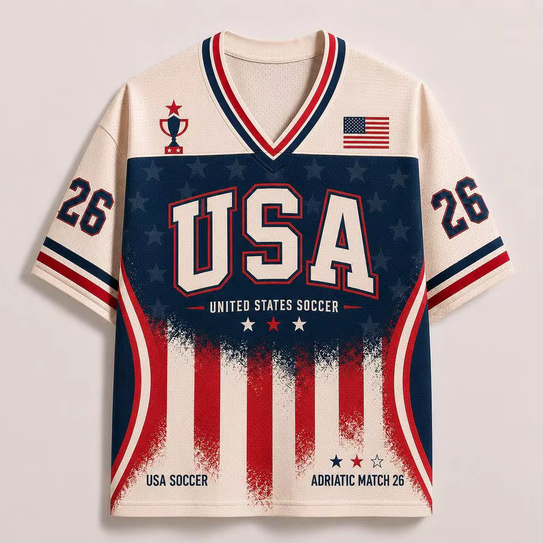 Nouveau T-shirt de sport décontracté 2026 à thème drapeau américain pour couples - Édition commémora