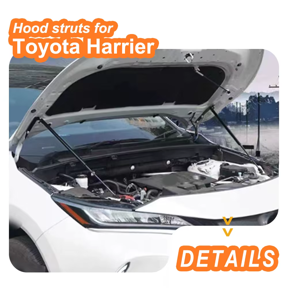 Entretoises de capot pour Toyota Harrier Venza XU80 2020-présent, capot de moteur avant, ressorts à 