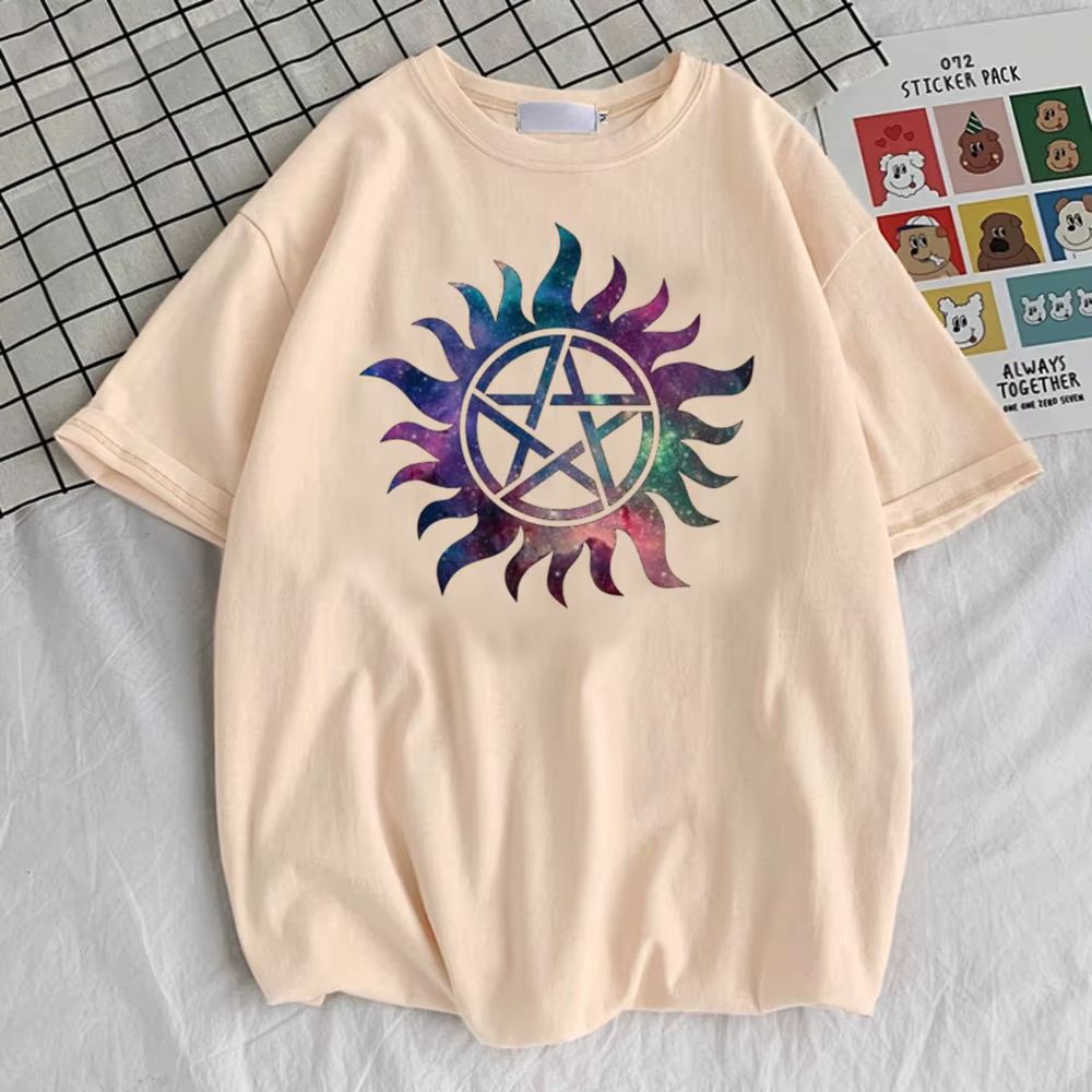 T-shirt surnaturel pour filles, harajuku, respirant, Pastel, confortable, pour femmes, Y2k, gothique