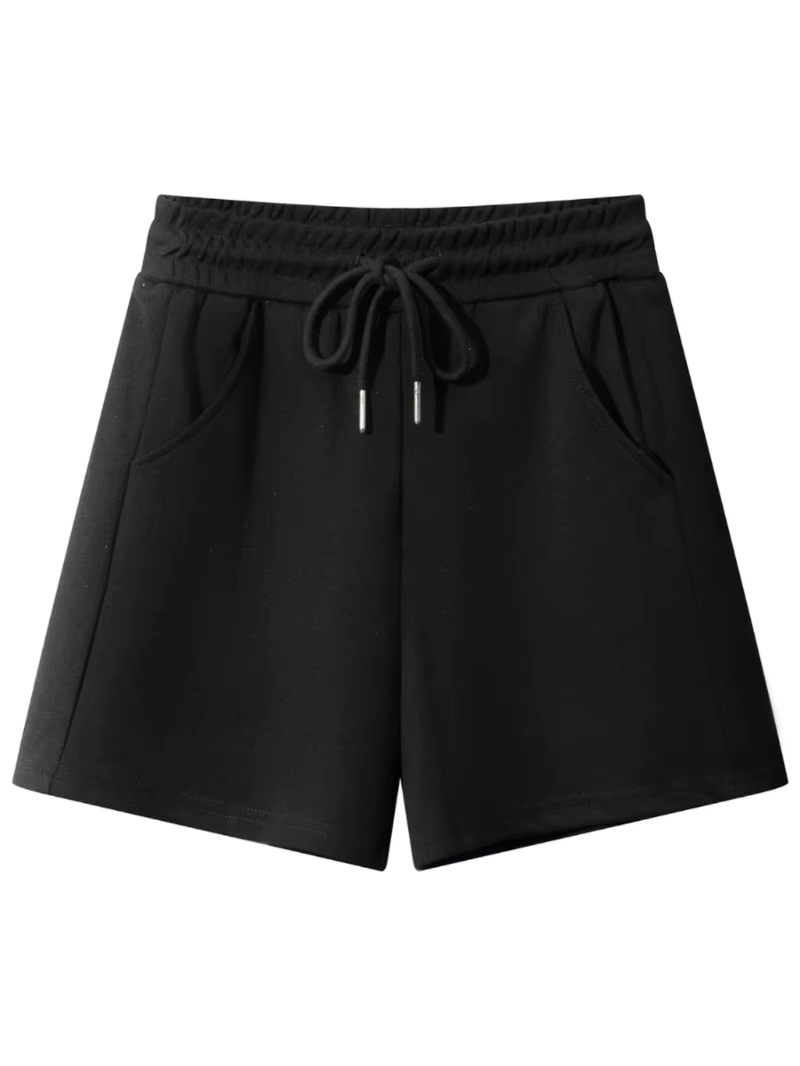 Short de sport grande taille pour femmes, vêtements d'extérieur amples en pur coton, pantalons de yo