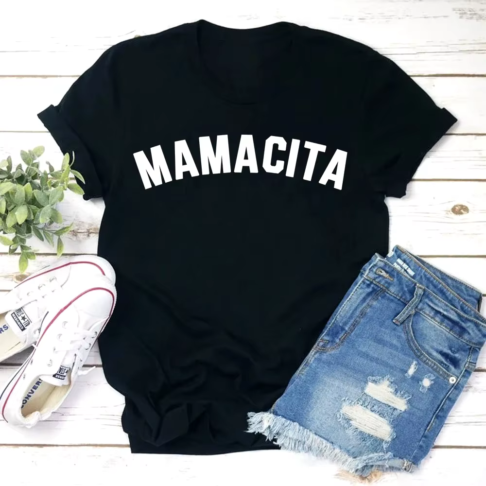 T-shirt drôle pour maman, cadeau fête des Mères, T-shirt « Blessed Mama », « Fatiguée comme une mama