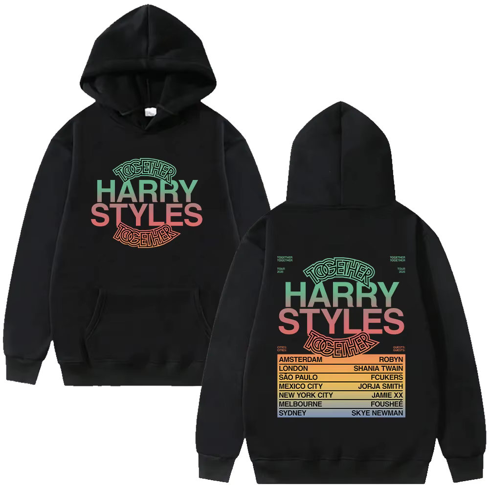 Sweatshirts à capuche HarryStyle Together Tour 2026, sweats à manches longues tendance pour femmes e