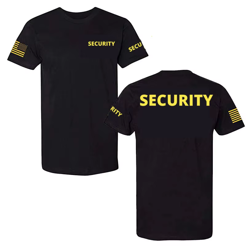 T-Shirt de sécurité des forces de l'ordre-Police EMS FBI shérif de sauvetage incendie T-Shirt double