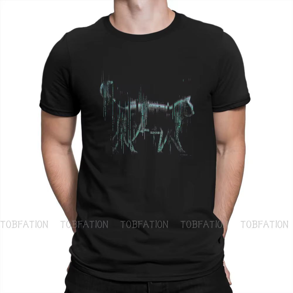 T-shirt à col rond pour homme, 100% coton, streetwear, classique, Neo Film, Techno Cat, The Matrix, 