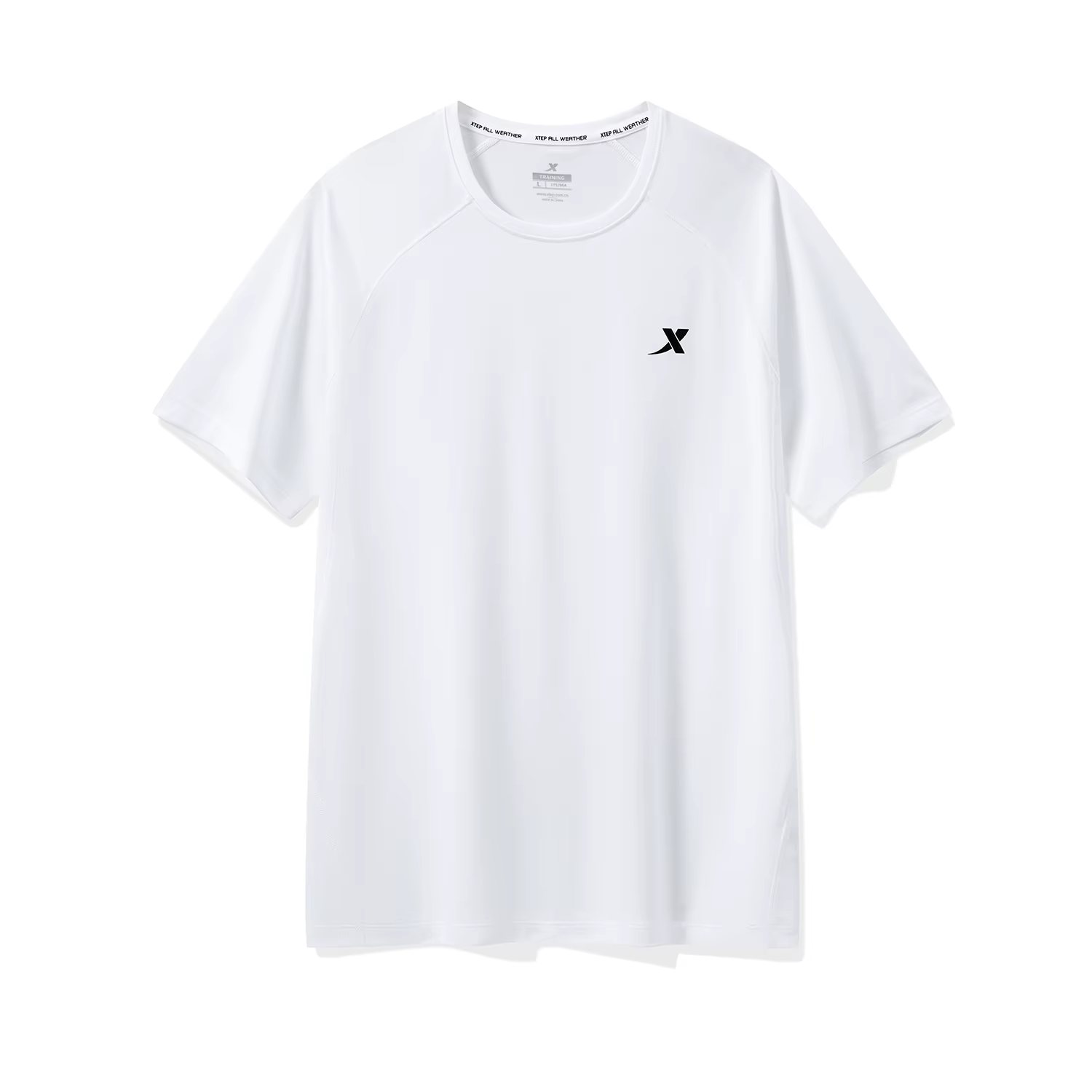 Xtep chemise tricotée à manches courtes pour hommes été absorbant la sueur hommes T-shirt formation 
