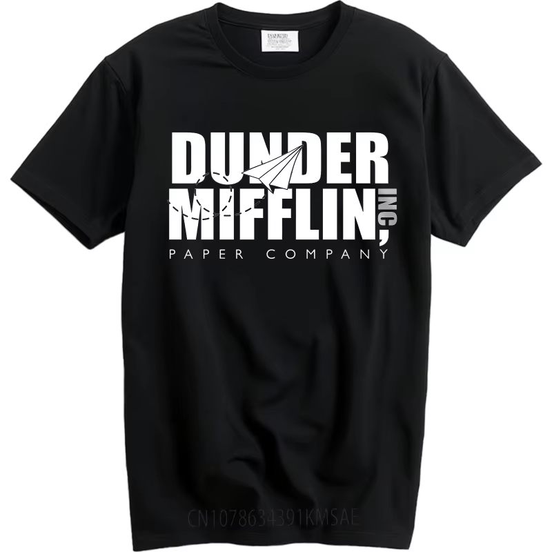 T-shirt manches courtes col rond pour homme, vêtement d'été tendance, avec Logo de la société en pap