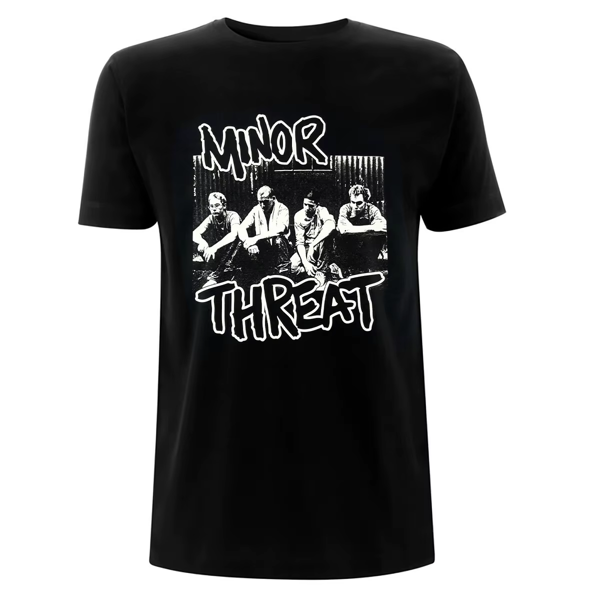 T-shirt en coton avec motif Minor Threat, unisexe, manches courtes, marque de mode, luxe, décontract