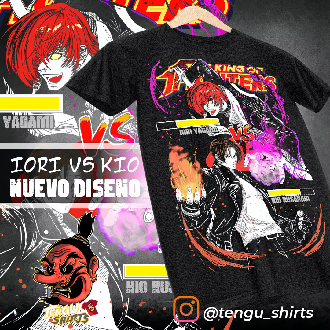 Chemise unisexe de jeu vidéo KOF, Iori Yagami, Kyo King of Fighters