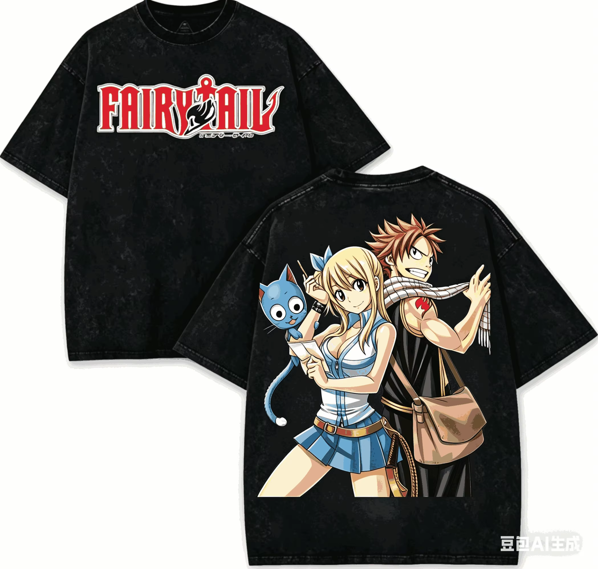 T-shirt en coton Fairy Tail, vêtements originaux, nouveau modèle, T-shirt Anime, vêtements toute l'a