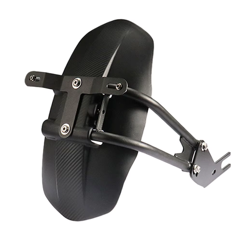 Garde-boue arrière universel rétro pour moto, extension de garde-boue arrière avec support de plaque