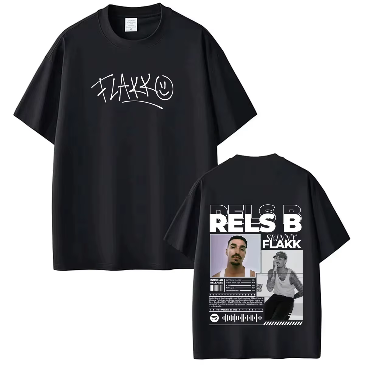 T-shirts Rapper Rels B LO QUE NO DIJE Merch pour hommes et femmes, tendance mode, t-shirt décontract