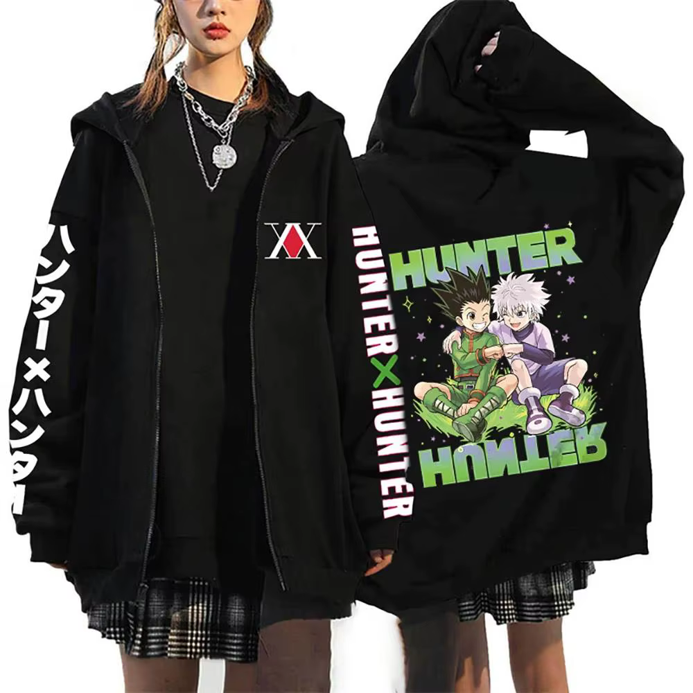 Sweat à capuche Anime Hunter X Hunter Killua Zoldyck, sweat-shirt Hisoka Chrollo Cosplay, veste surd