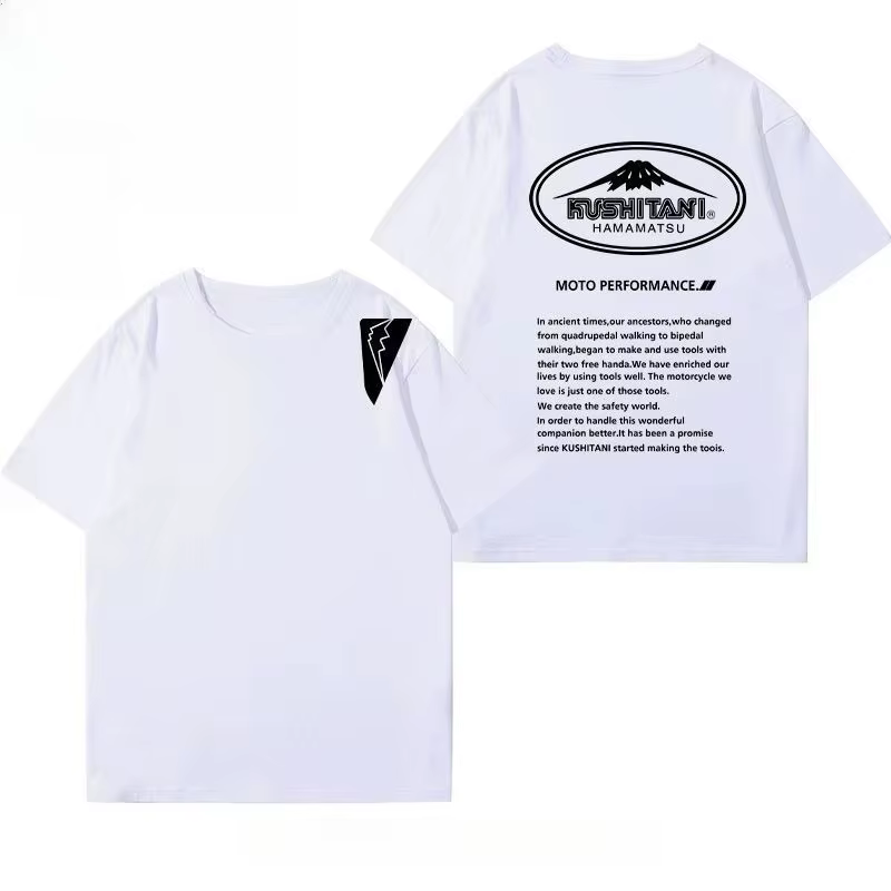 Nouveau T-shirt décontracté de cyclisme 2026 Mont Fuji Kushitani à col rond, basique et simple, pour
