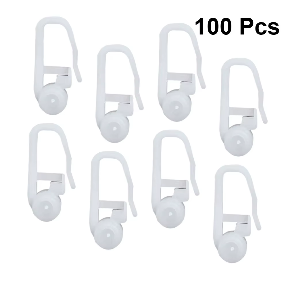 100pc rideaux crochets tiges rideau suspendu lit rideau spécial crochet rideau rouleau store cintre 