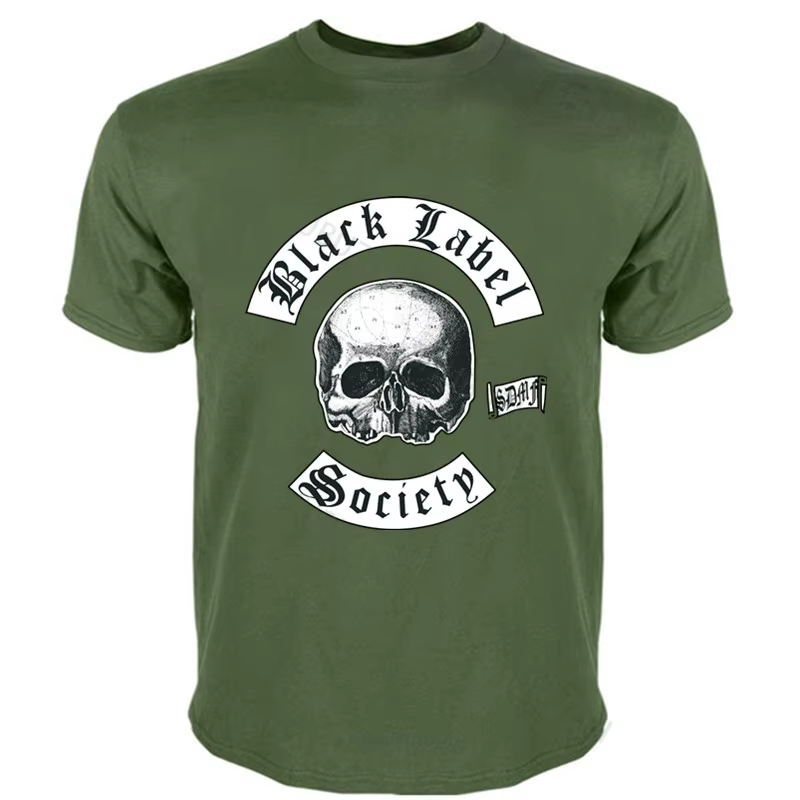 T-shirt manches courtes homme, Black Label Society 1 T-Coalition Punk Black Fruit of the Loom DTG, m