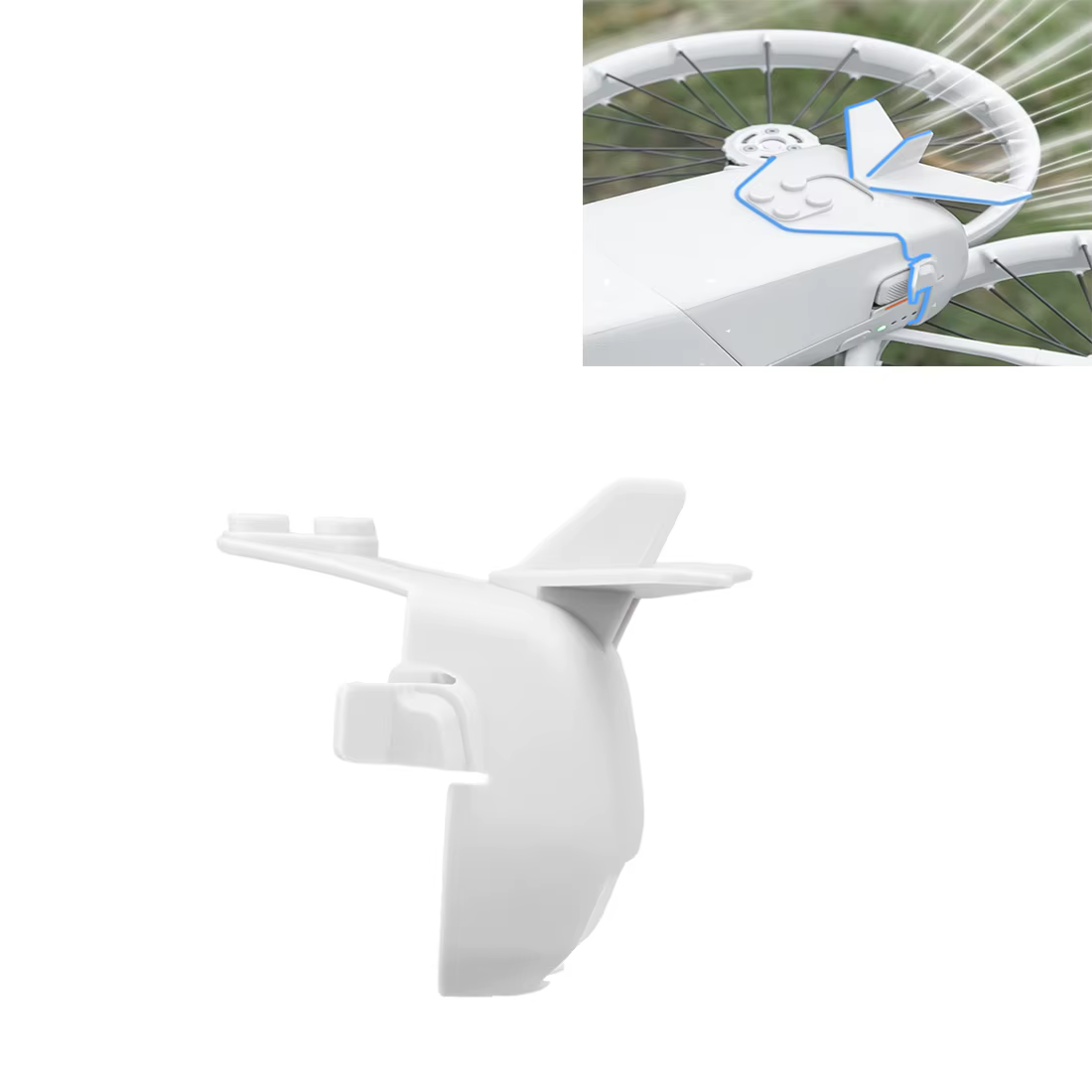 Queue de vol pour drone DJI FLIP, support d'aile Anti-chute, réduit le flux d'air, couvercle de vol,