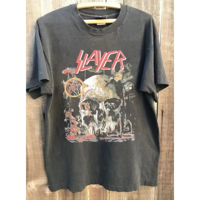 T-shirt Slayer Band Tour, nouveau T-shirt unisexe décontracté à la mode pour l'été