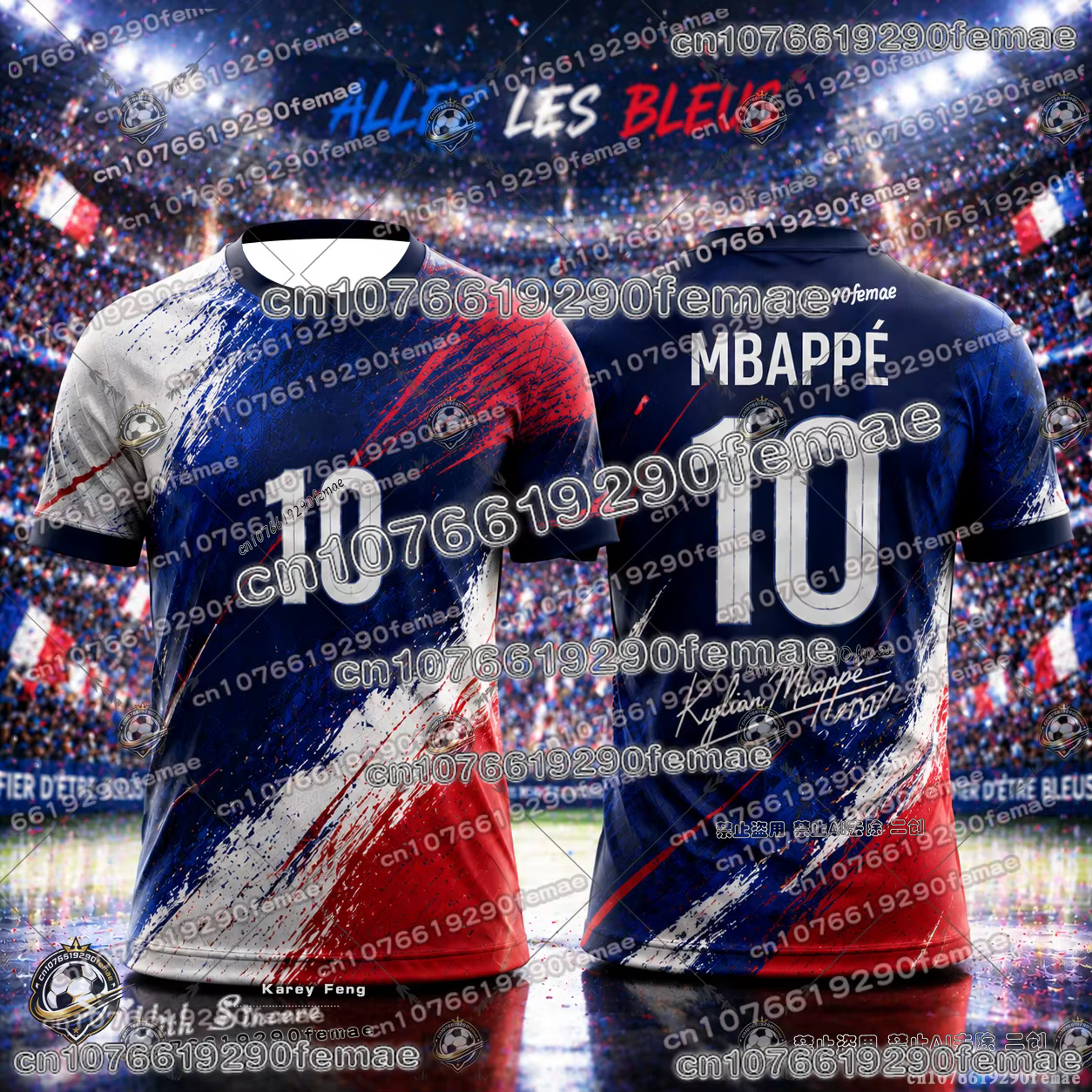T-shirt de football Mbappé Superstar – Édition Spéciale Commémorative pour Fans – Confort Quotidien 