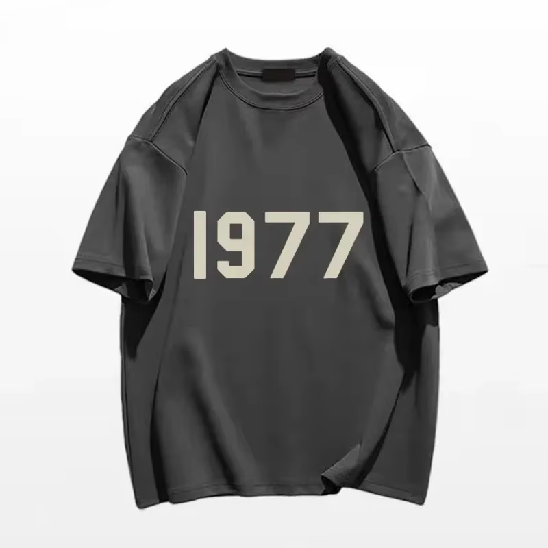 Chemise imprimée en coton de marque de mode coréenne - vintage 1977 - styles homme et femme - street