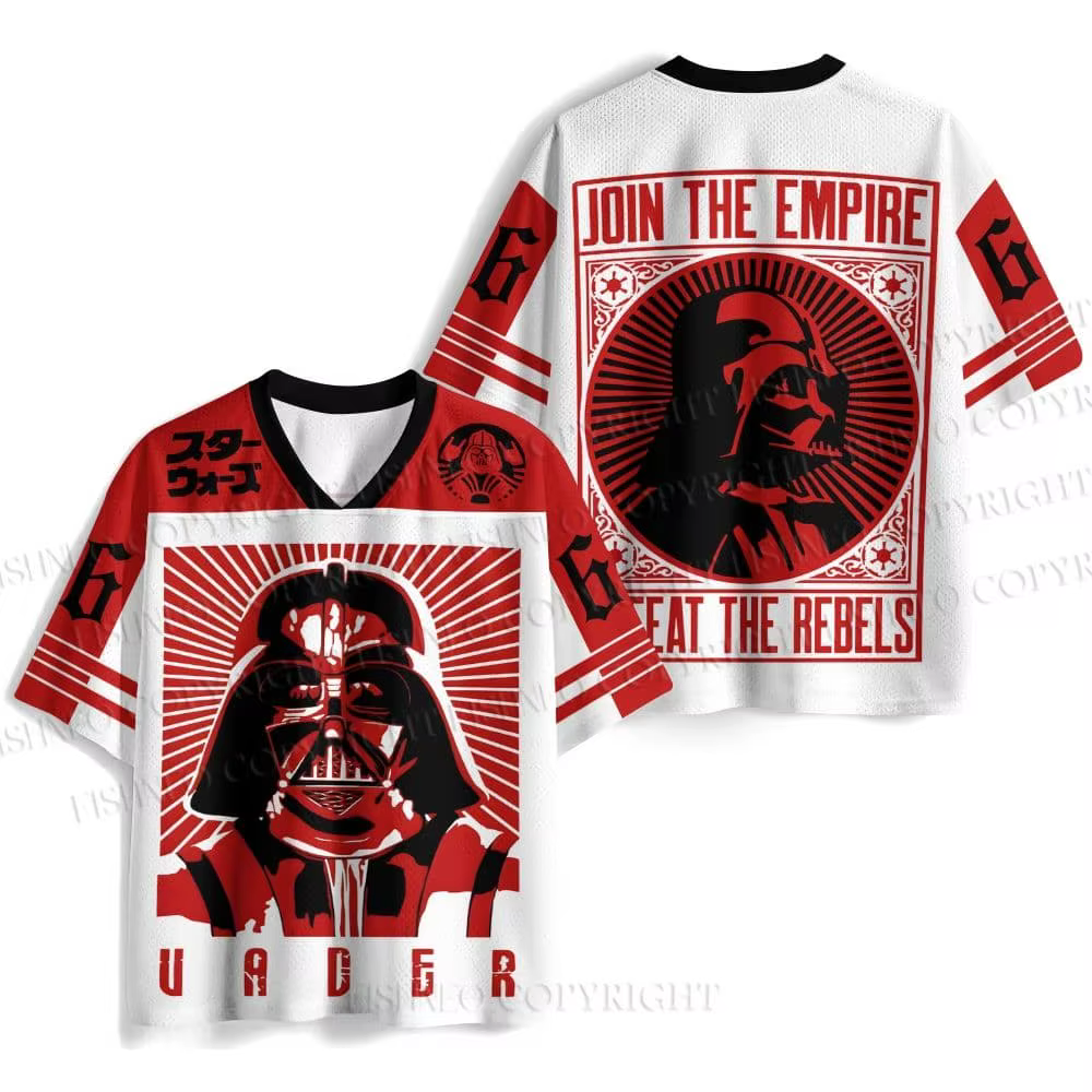 T-shirt Rétro Star Wars 2026 – Maillot de Football Oversize Thème Film Sci-Fi – Haut Décontracté Hip