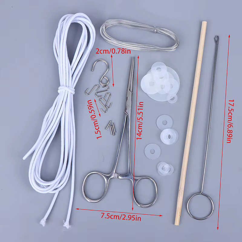 DD – accessoires de poupée, pince à cordes, crochet en S, fil d'aluminium, joint d'élastique, outil 