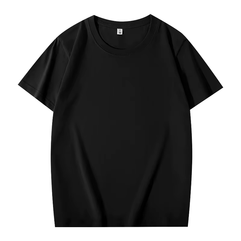 T-shirt personnalisé pour hommes et femmes, hauts décontractés avec Logo imprimé, 100% coton, col ro