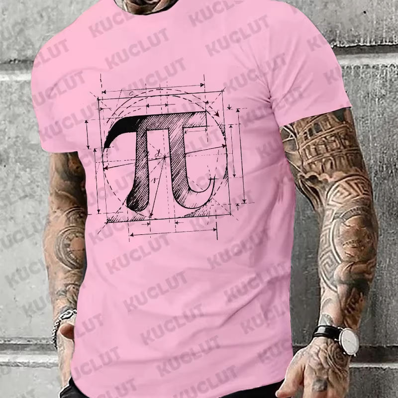 T-shirt manches courtes homme, vêtement unisexe, Pi Day 3.14, Maths, Humor Print
