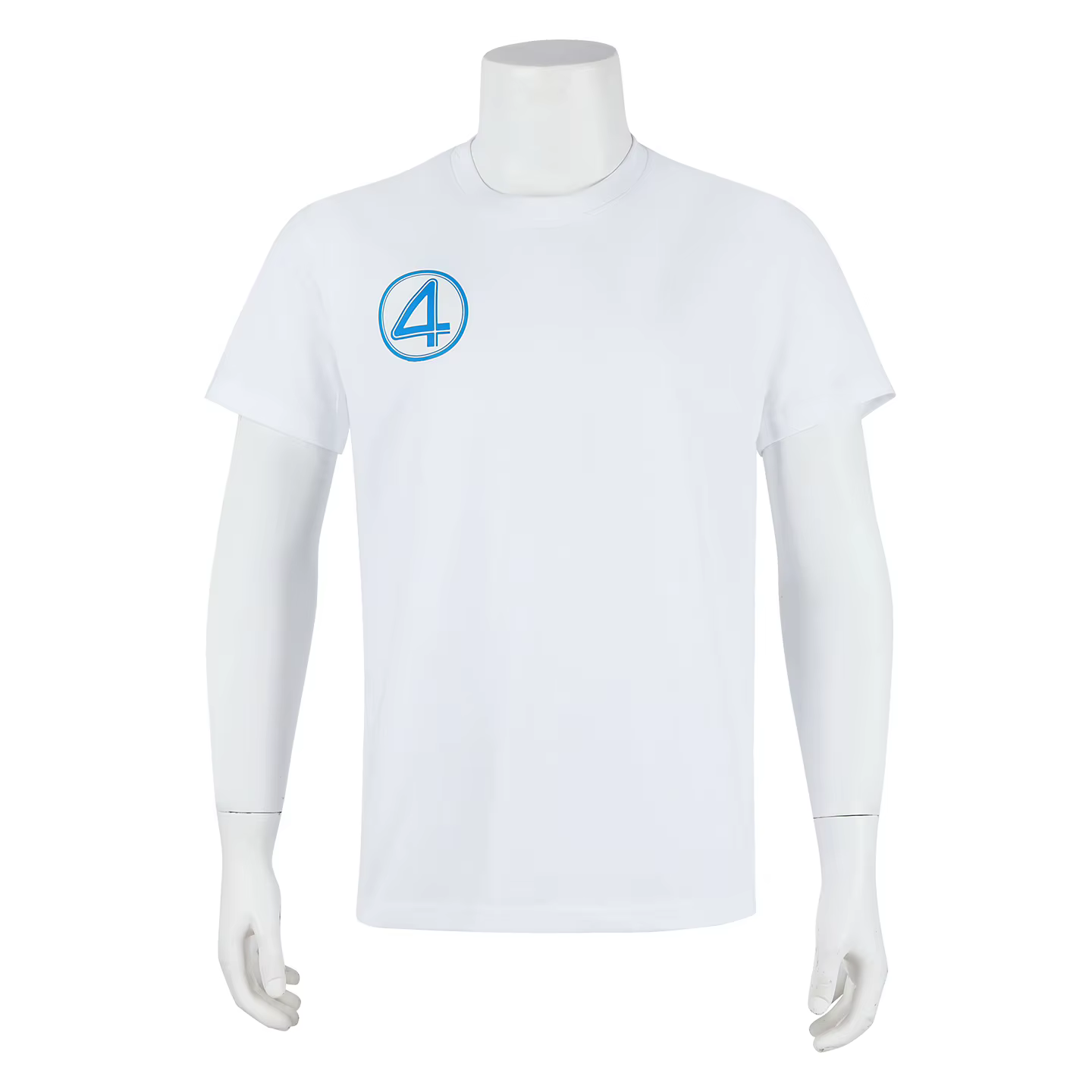Fantastique 4 Costume de Cosplay T-shirt blanc à manches courtes, haut d'été, chemise sociale quotid
