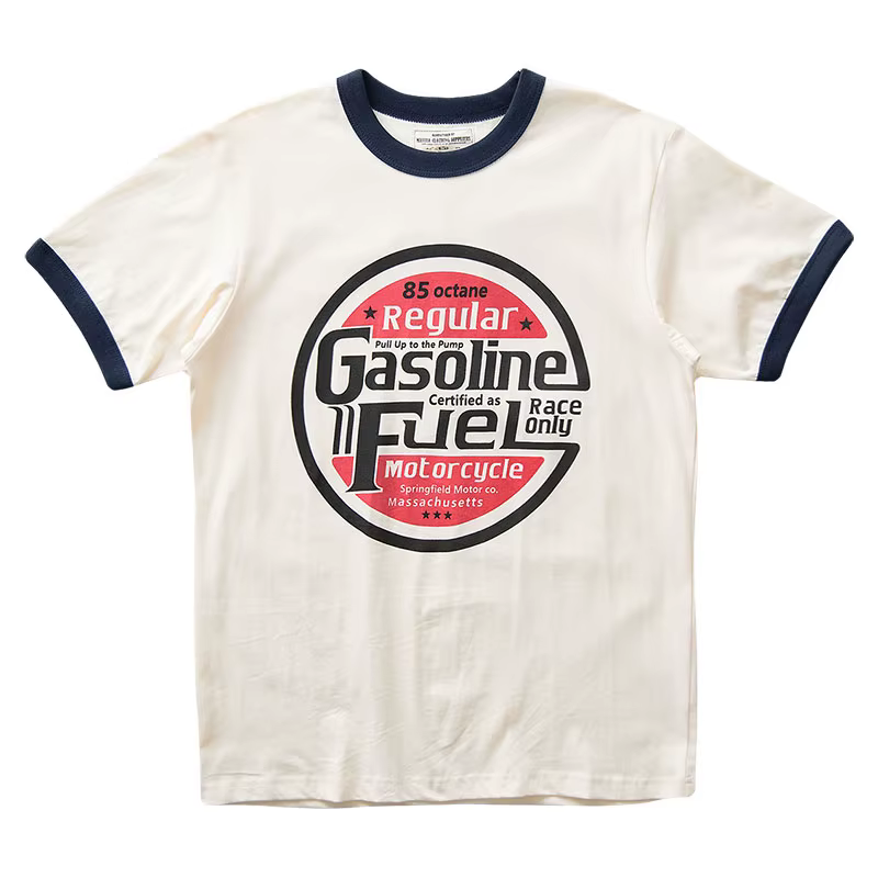 Hipster – T-shirt manches courtes col ras du cou pour homme, en coton, rétro, lourd, imprimé