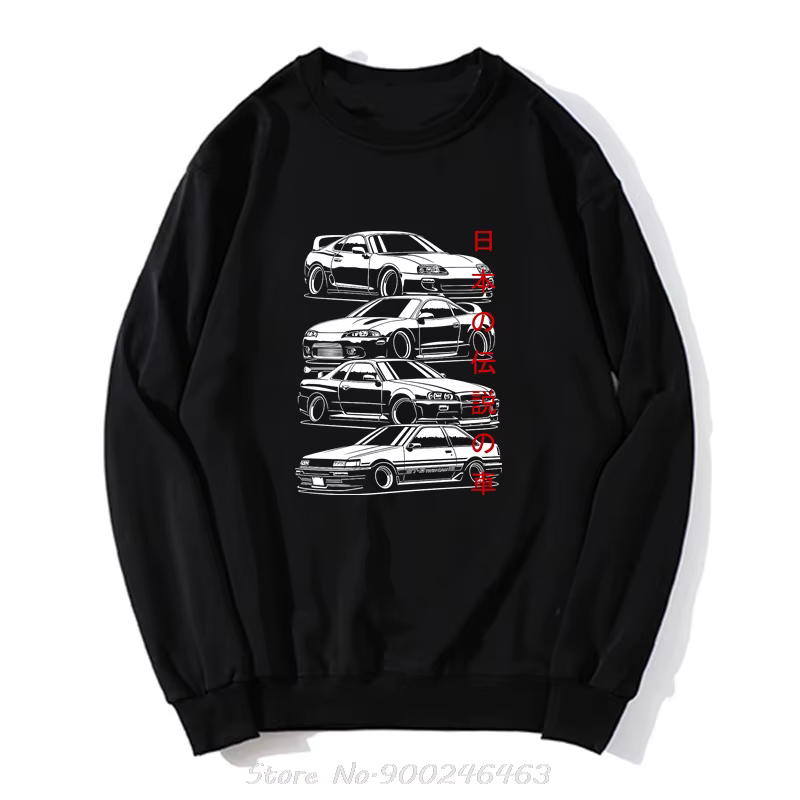 JDM sweat à capuche légendes voiture japonaise voiture de sport automobile homme adulte hauts nouvea