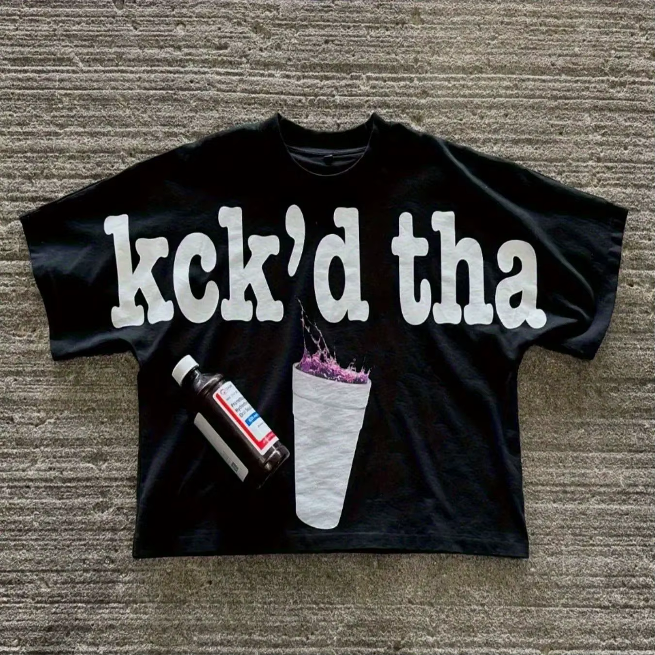 Haut de rue Hip Hop Y2K noir Style de rue T-shirt pour hommes rétro décontracté ample hommes et femm