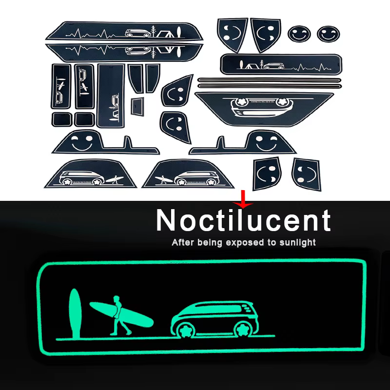 Sous-verre de voiture antidérapant, coussin de fente pour Volkswagen VW ID, 26 pièces Tampon porte-g