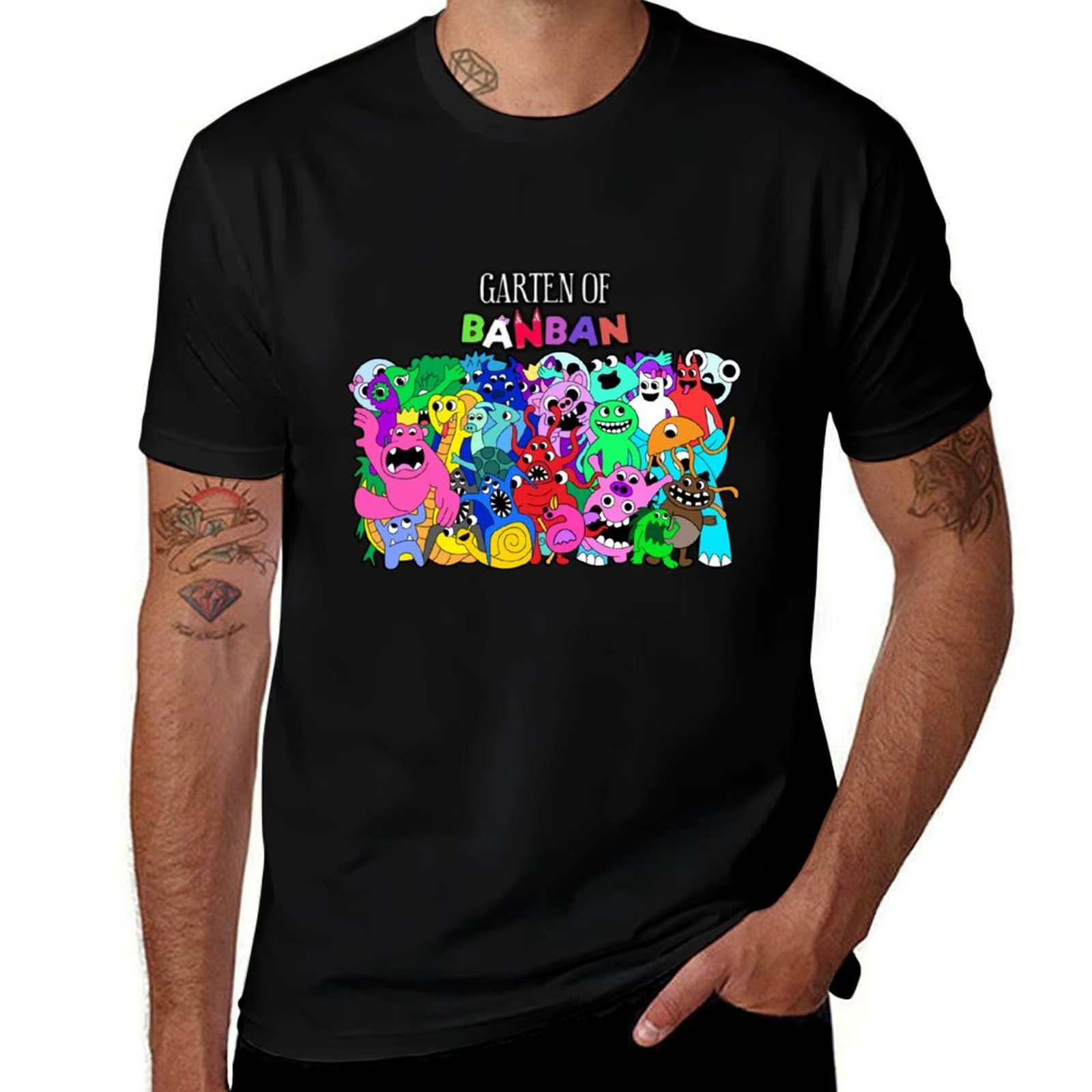 Garten de Banban personnages T-Shirt coton T-Shirt 100% anime t-shirts pour homme T-Shirt