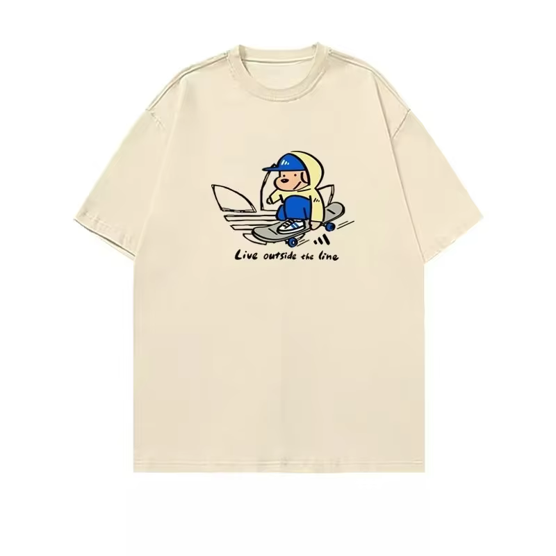 T-shirt à manches courtes pour homme en pur coton, un haut de sport décontracté et tendance.