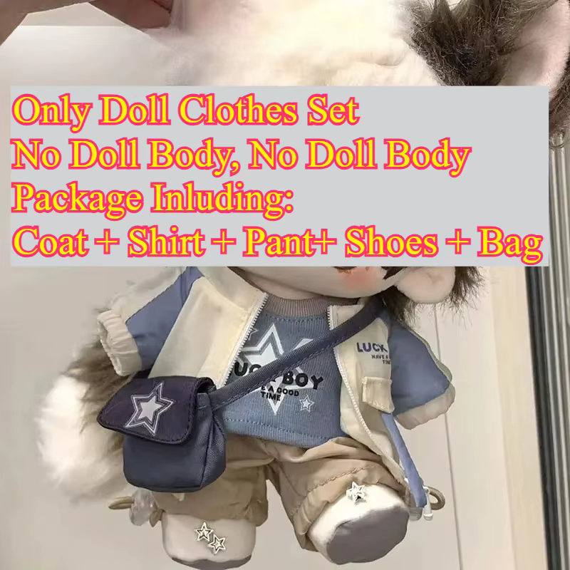 Ensemble de vêtements de Sport décontractés et Cool, fait à la main, tenue pour poupées en peluche d