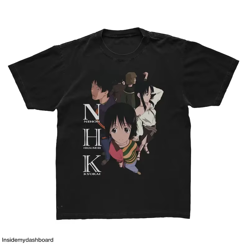 Bienvenue sur le T-shirt Anime, T-shirt Manga, Chemise N.H.K. ni Yōkoso, NHK Cast
