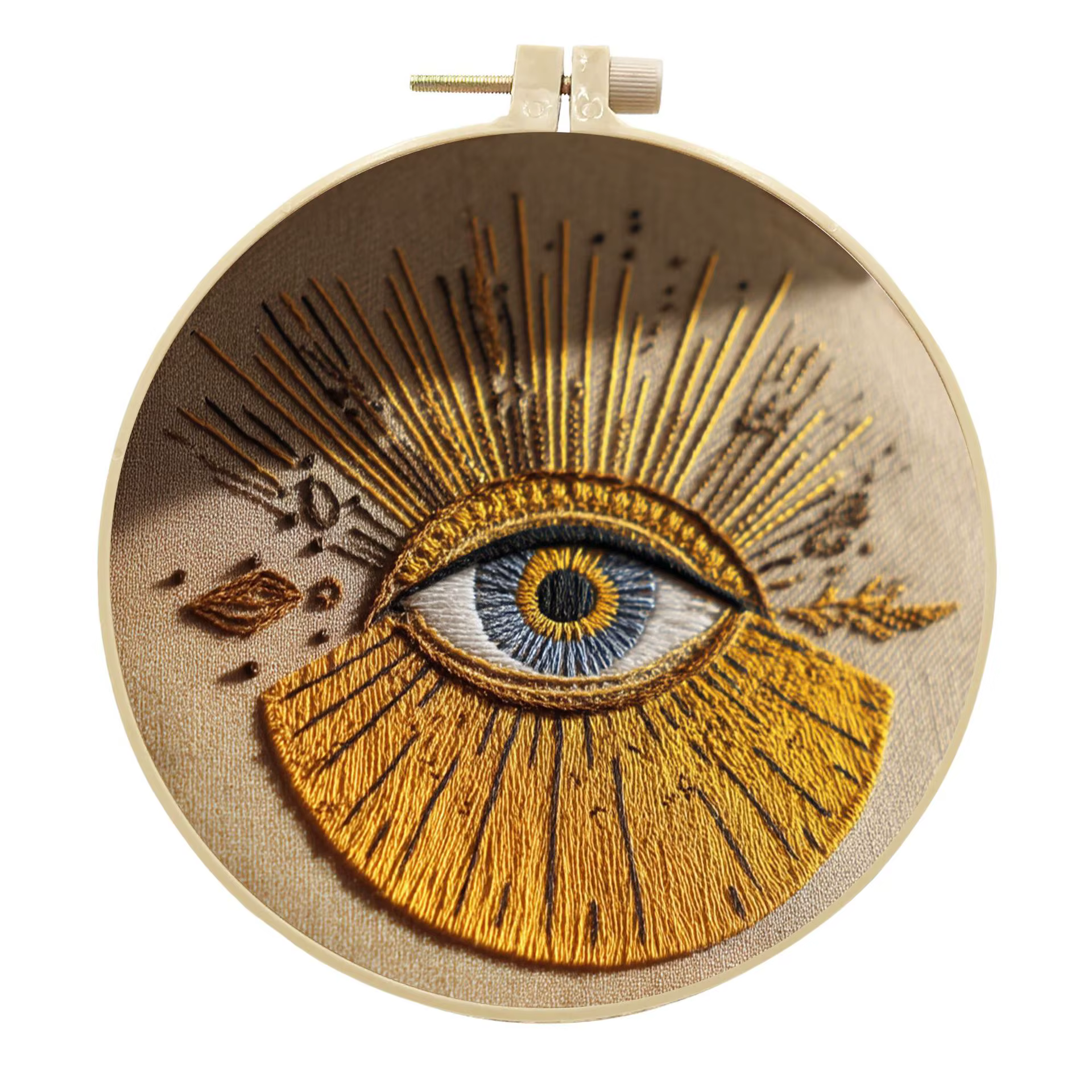 Kit de broderie pour les yeux avec motifs, kits de point de croix pour débutants adultes, comprenant