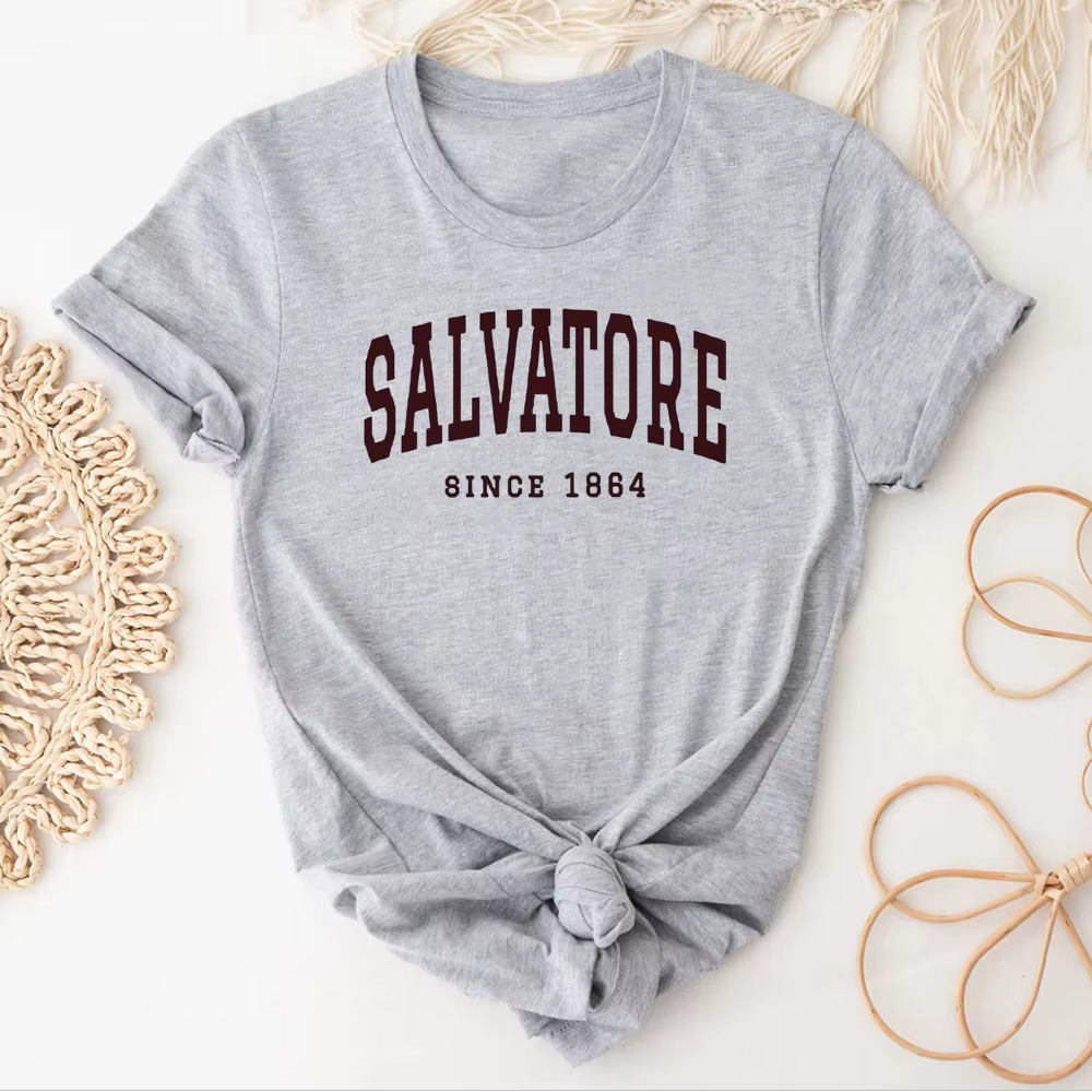 Chemise Damon Salvatore pour femme, T-shirt graphique Chimkawaii, Respirant, Confortable, Pastel, Ta